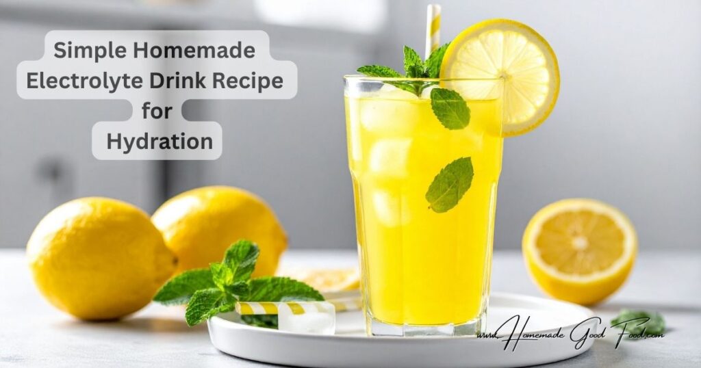 Summer heat increases your body’s need for hydration, especially if you are active, playing sports, or spending long hours outdoors. During hot weather, drinking water is essential, but it is just as important to replace the electrolytes your body loses through sweat.
When electrolytes such as potassium, magnesium, and sodium become depleted, you may experience headaches, fatigue, or signs of dehydration. A simple way to support hydration is by preparing a homemade electrolyte drink, an easy isotonic beverage made from natural ingredients that helps restore balance and keep you refreshed.